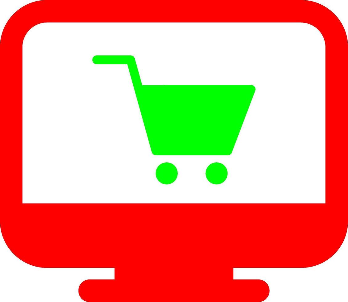 icono de vector de tienda online