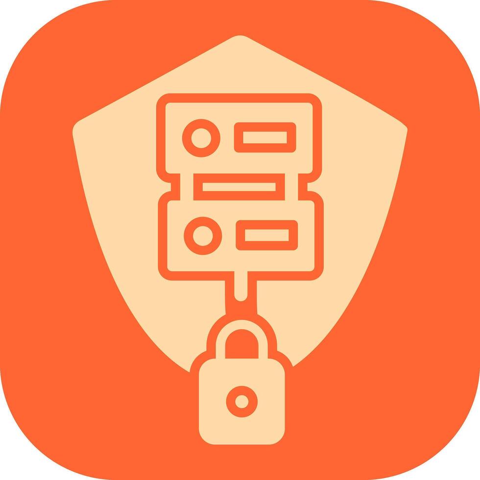 Secure Server Vector Icon
