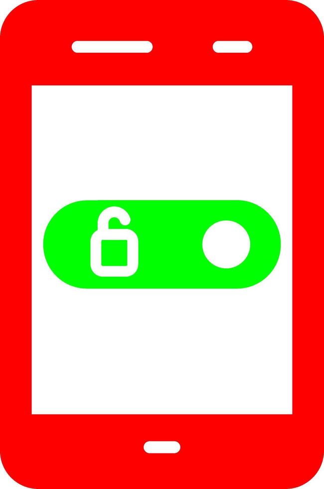 Unlock Slide Vector Icon