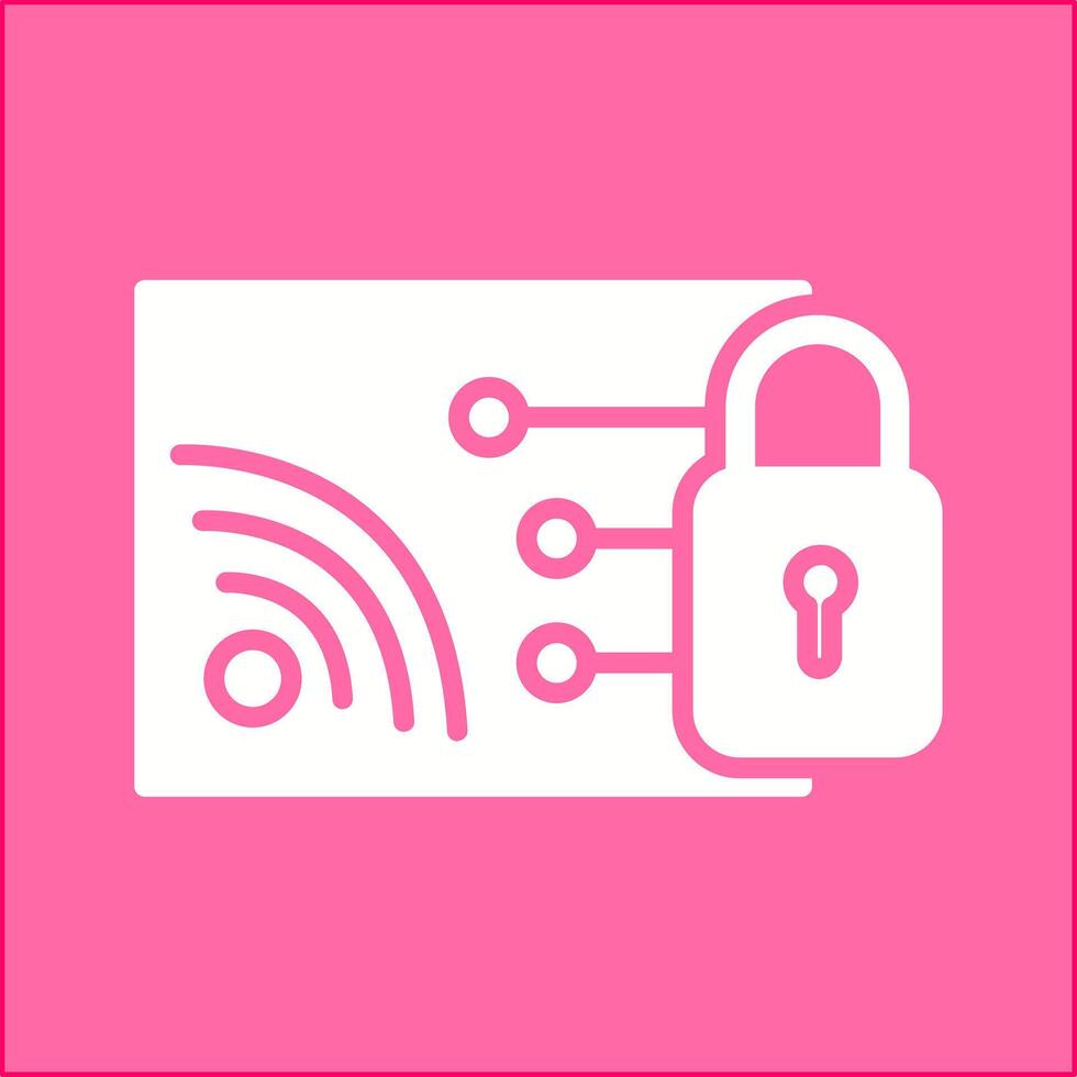 Protected WiFi Vector Icon
