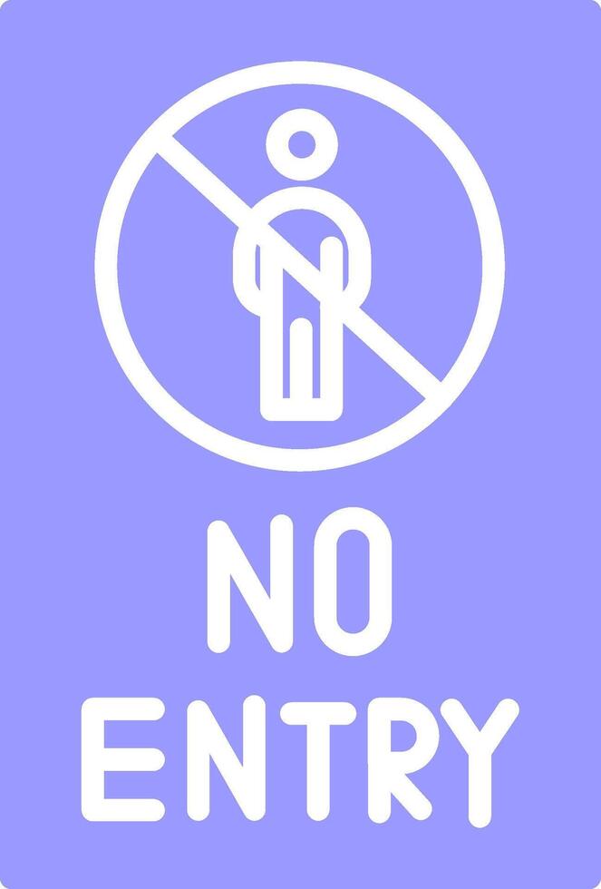 No Entry Sign Vector Icon