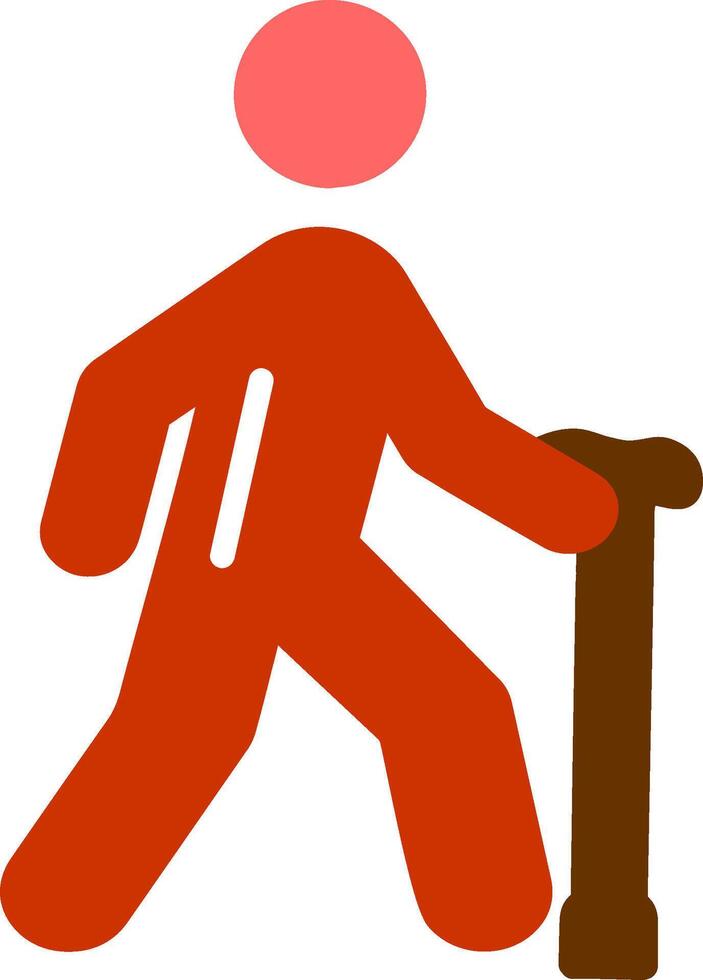 Walking Stick Vector Icon