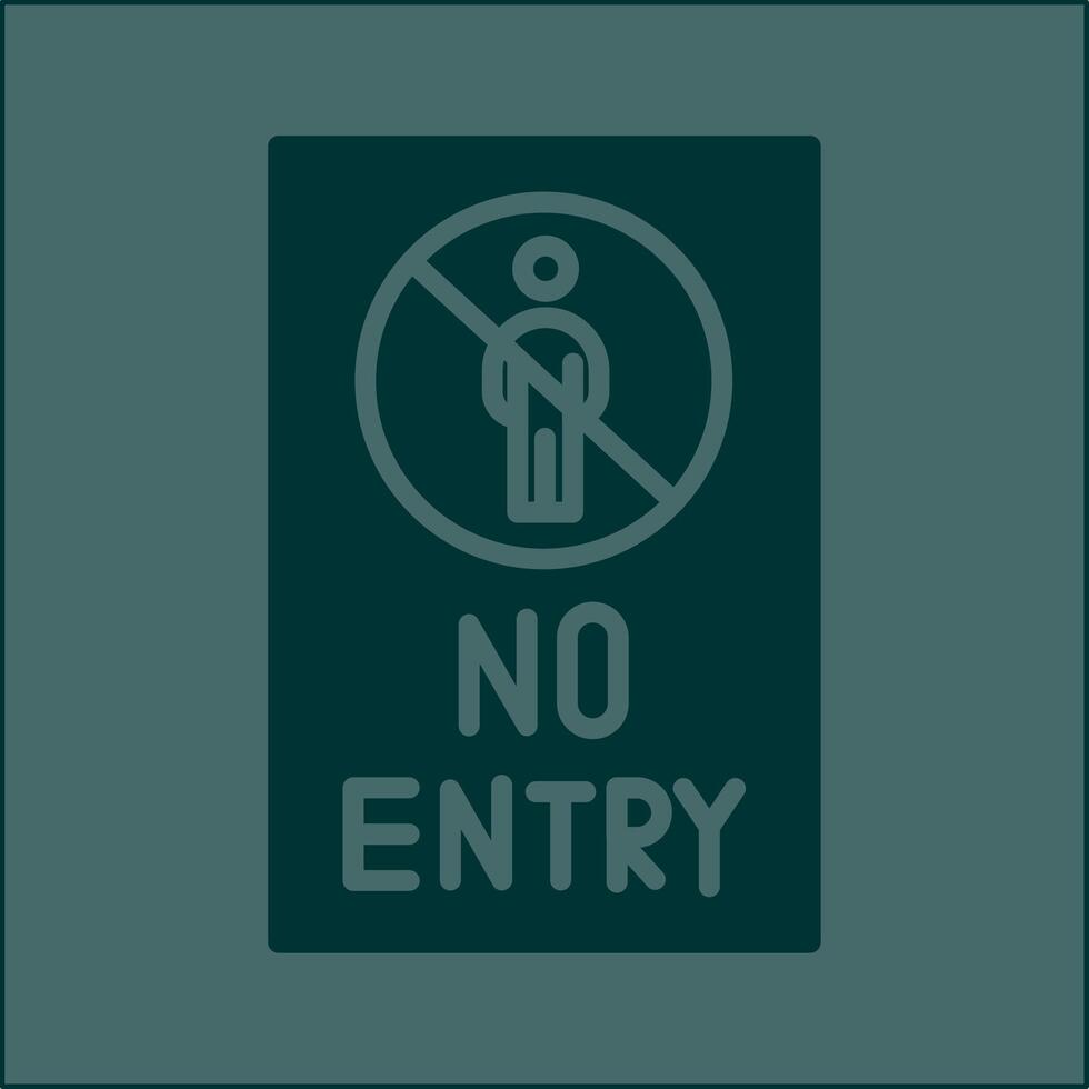 No Entry Sign Vector Icon