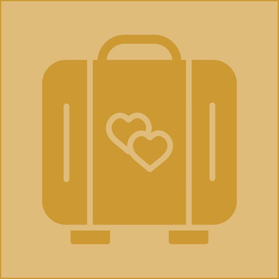 Lover Suitcase Vector Icon