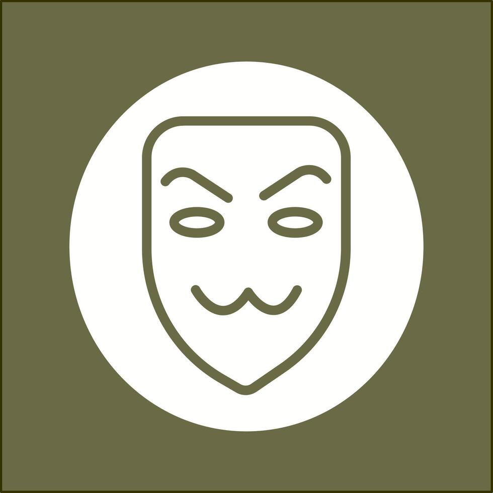 icono de vector de máscara de hacker