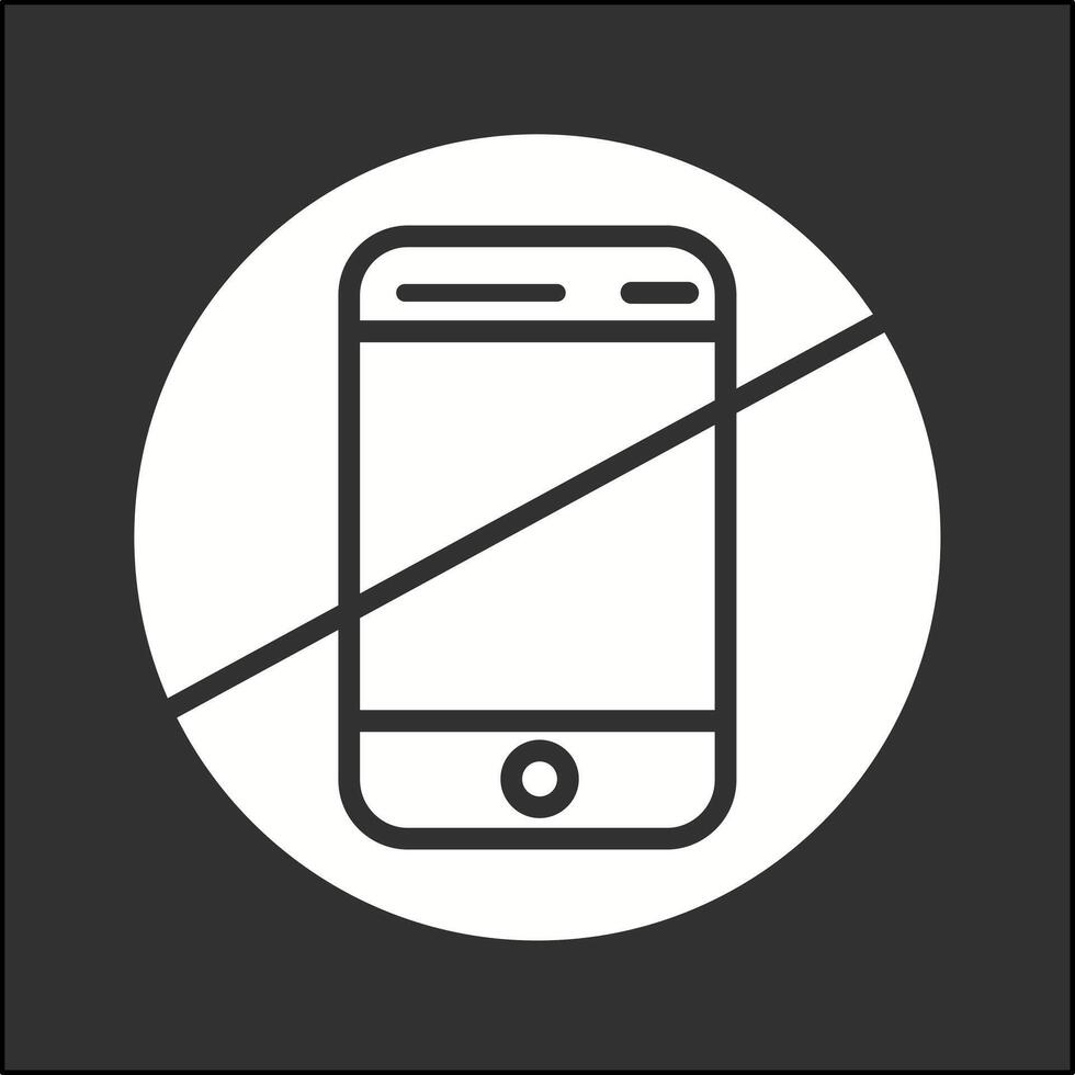 No Cell Phones Vector Icon