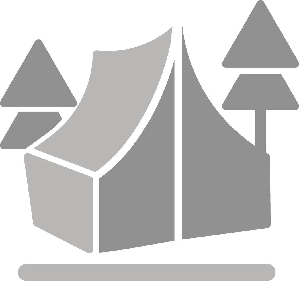 icono de vector de campamento