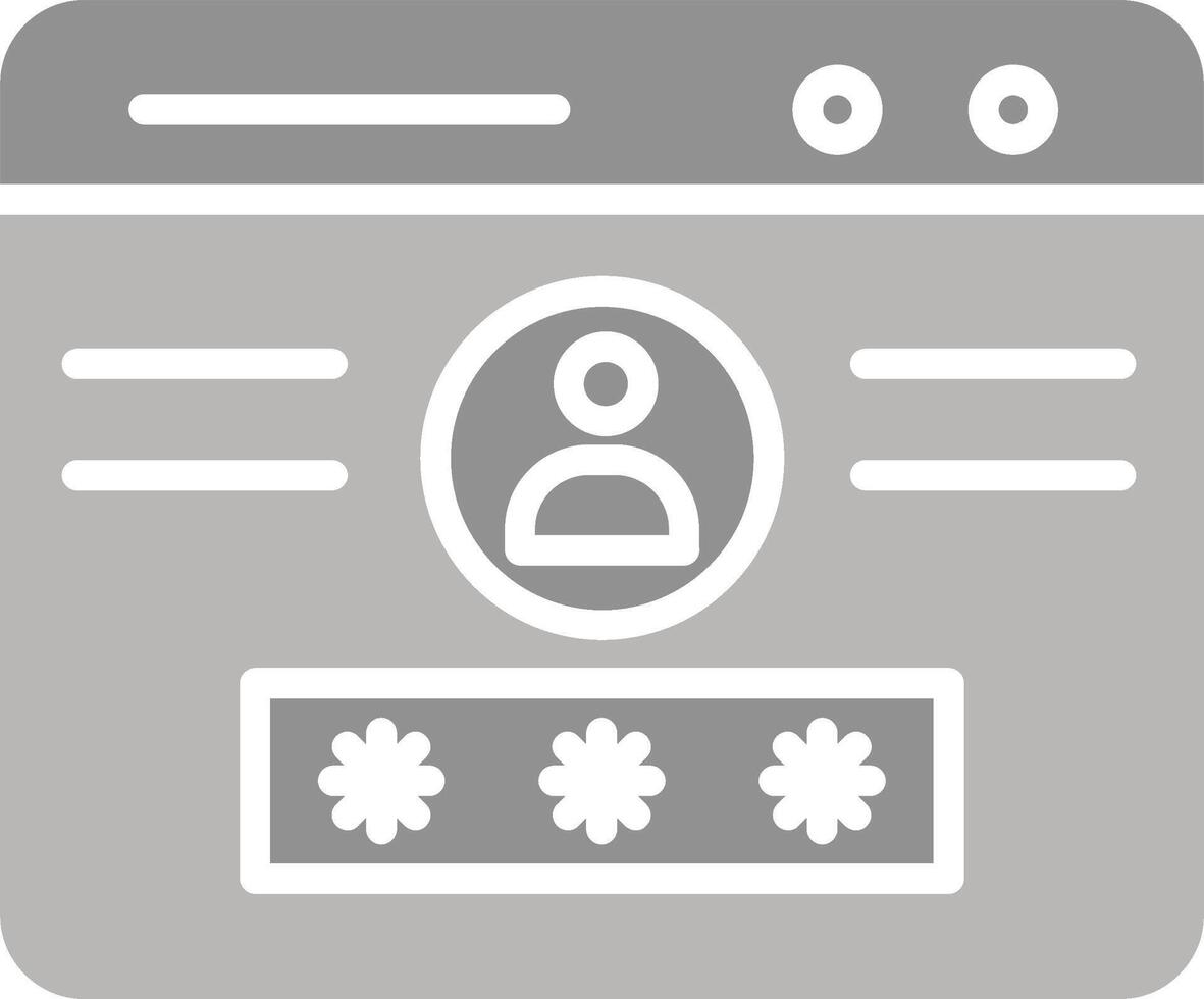 Web login Vector Icon