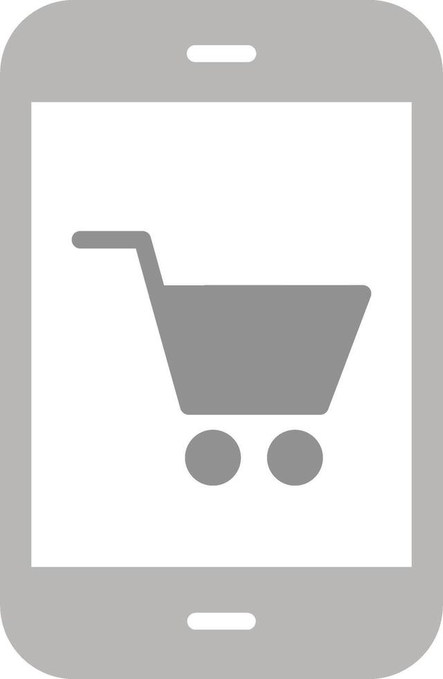 icono de vector de compras en línea