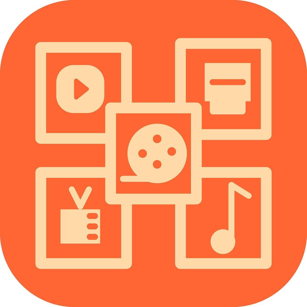 Multimedia Vector Icon