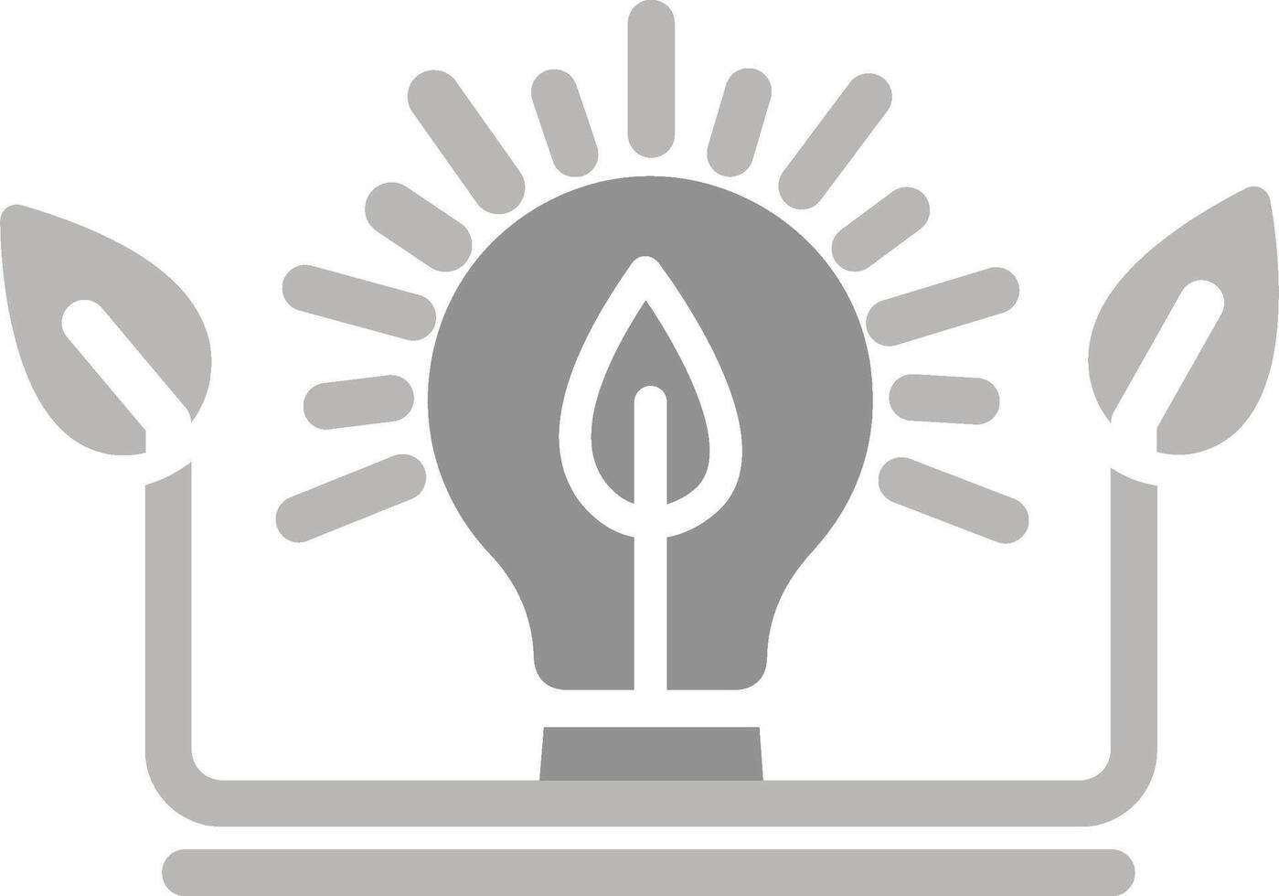 Ecology Bulb Vector Icon