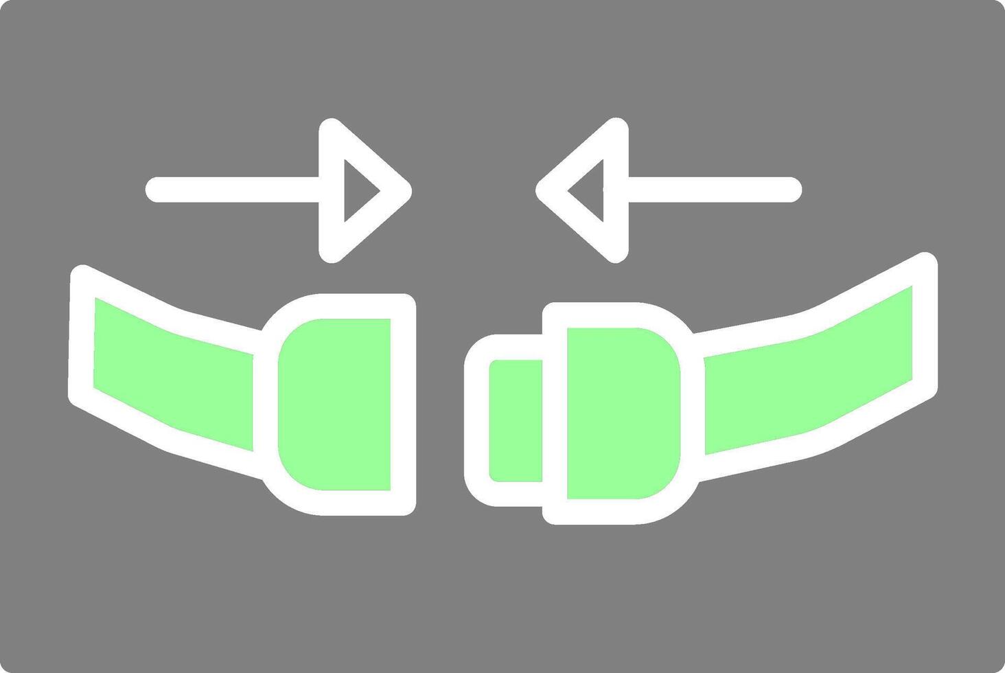 icono de vector de cinturón de seguridad