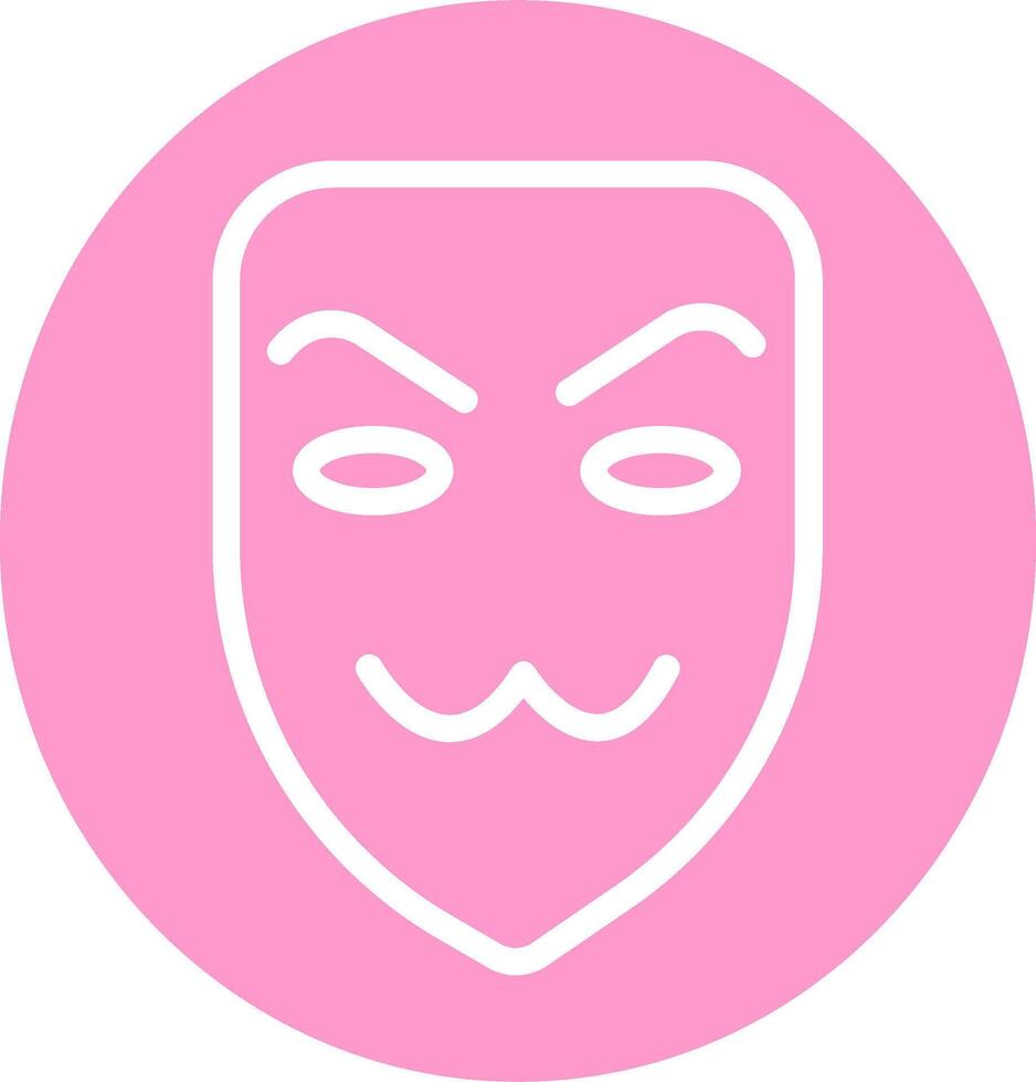 icono de vector de máscara de hacker