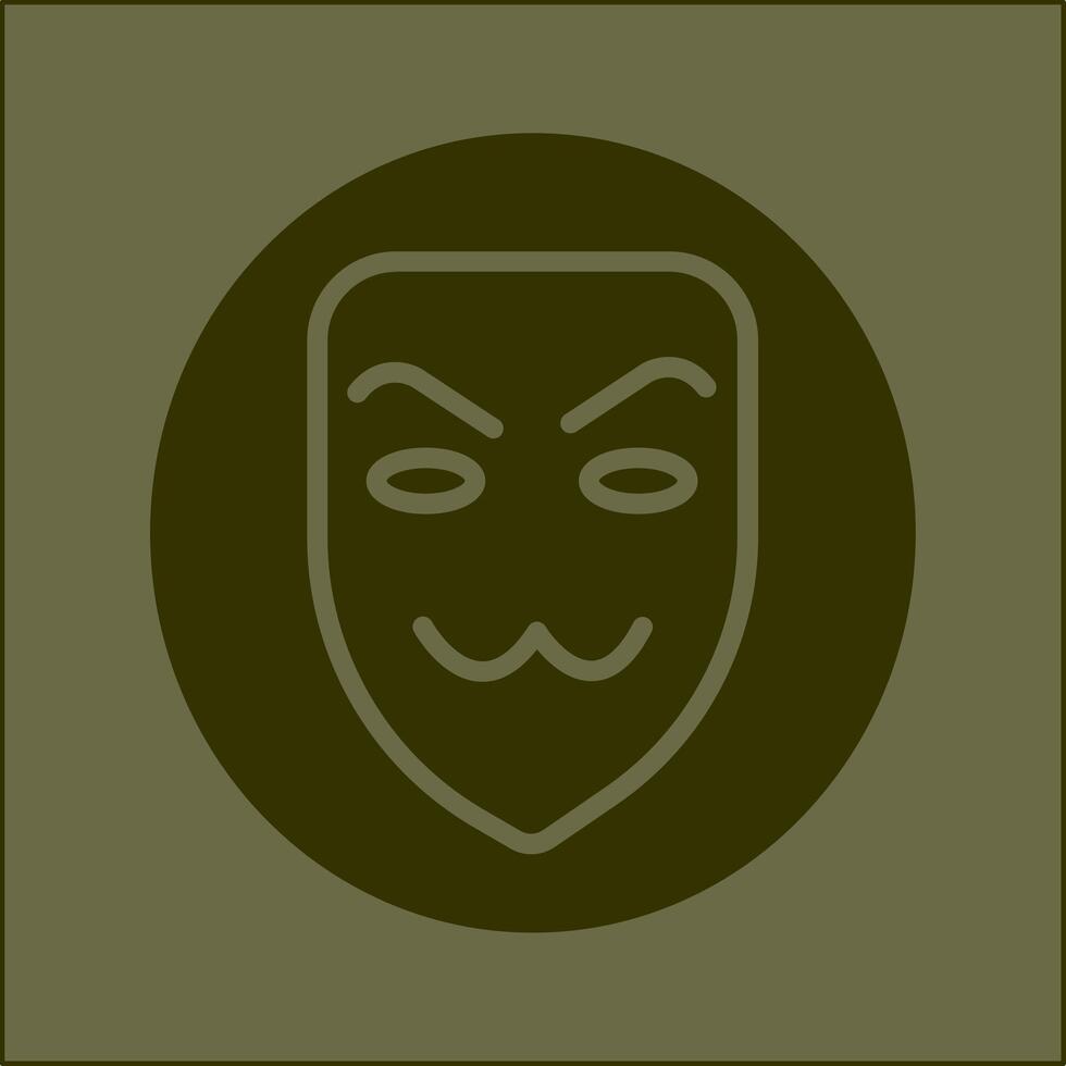 icono de vector de máscara de hacker