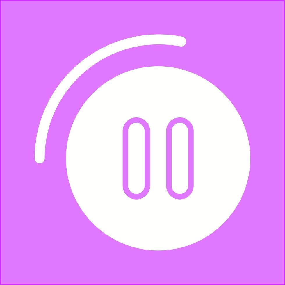 Pause Button Vector Icon