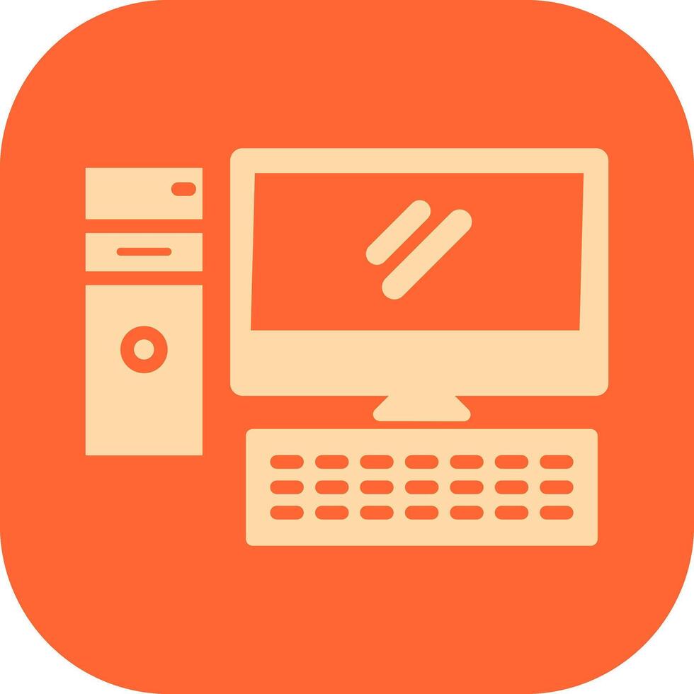 Computer Vector Icon