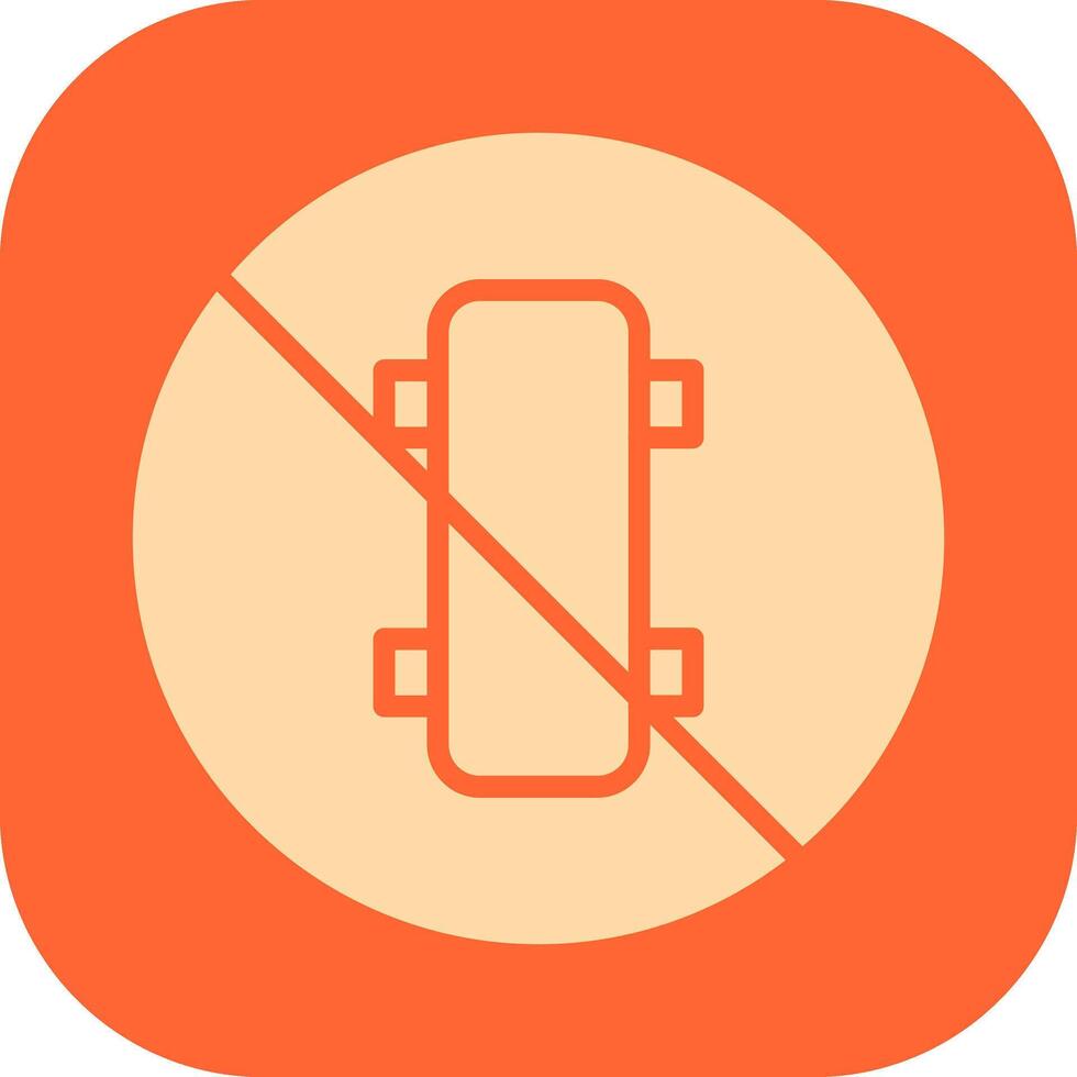 No Skating Vector Icon