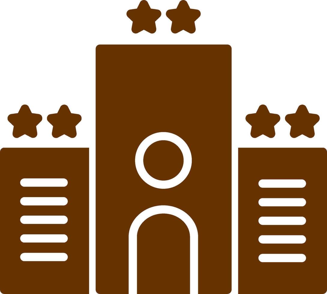 icono de vector de hotel