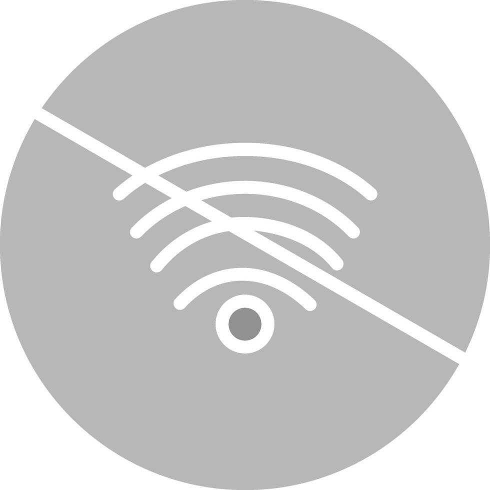 No Wifi Vector Icon