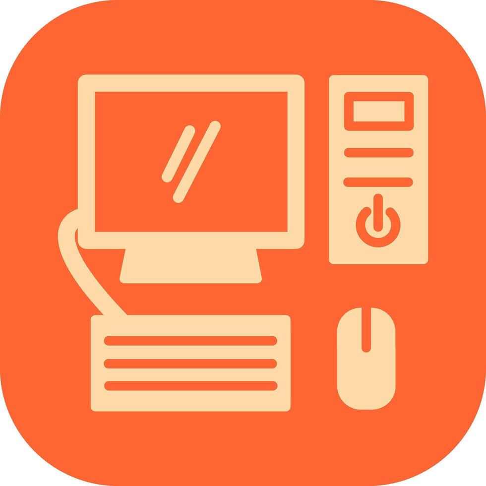 Computer Vector Icon