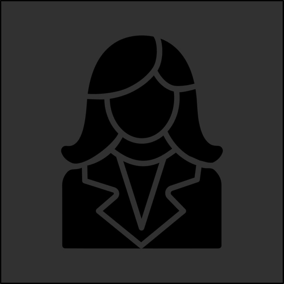 icono de vector femenino