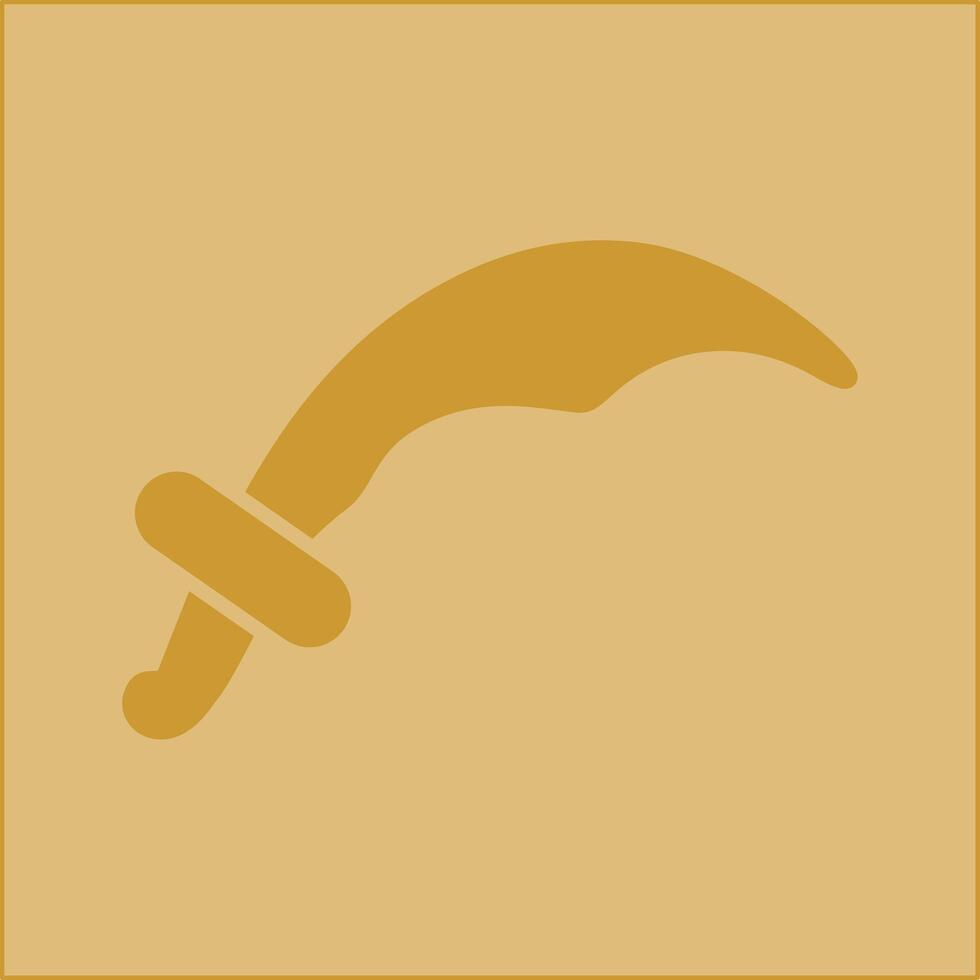 Arabic Sword Vector Icon