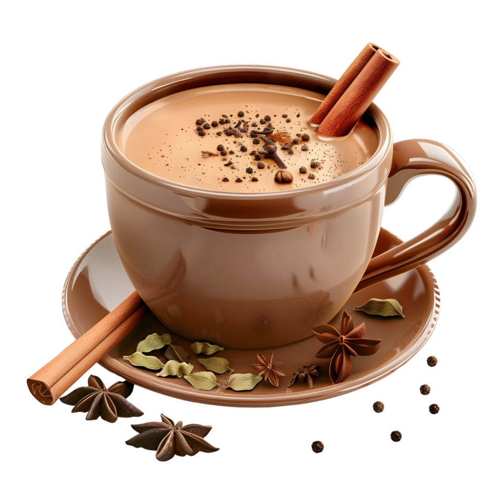 AI generated 3D Rendering of a Tea Cup on Transparent Background - Ai Generated png