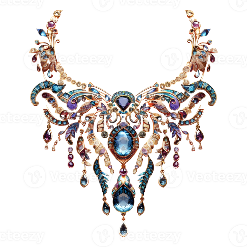 AI generated 3D Rendering of a Indian Traditional Jewelry on Transparent Background - Ai Generated png