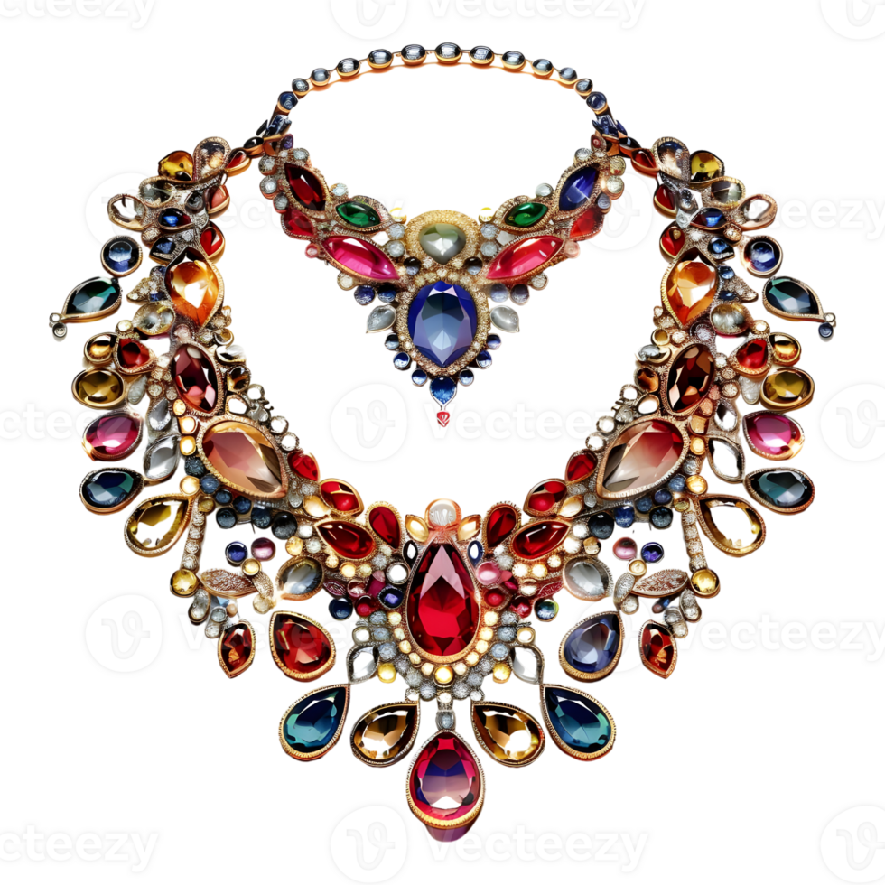 AI generated 3D Rendering of a Indian Traditional Jewelry on Transparent Background - Ai Generated png