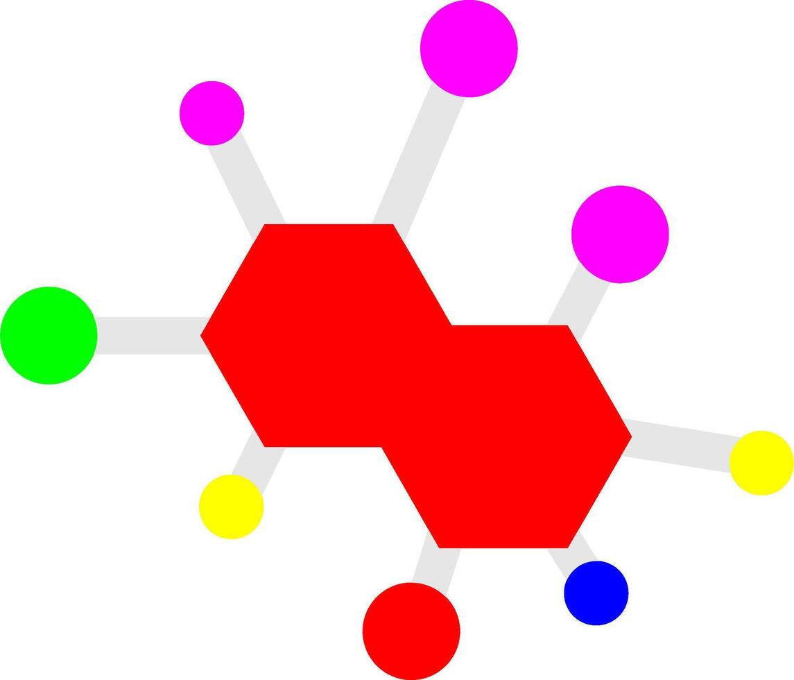 icono de vector de molécula