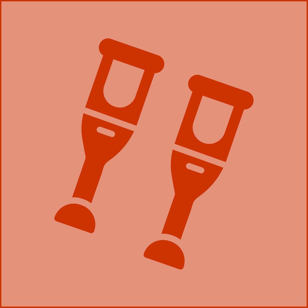 Crutches Vector Icon