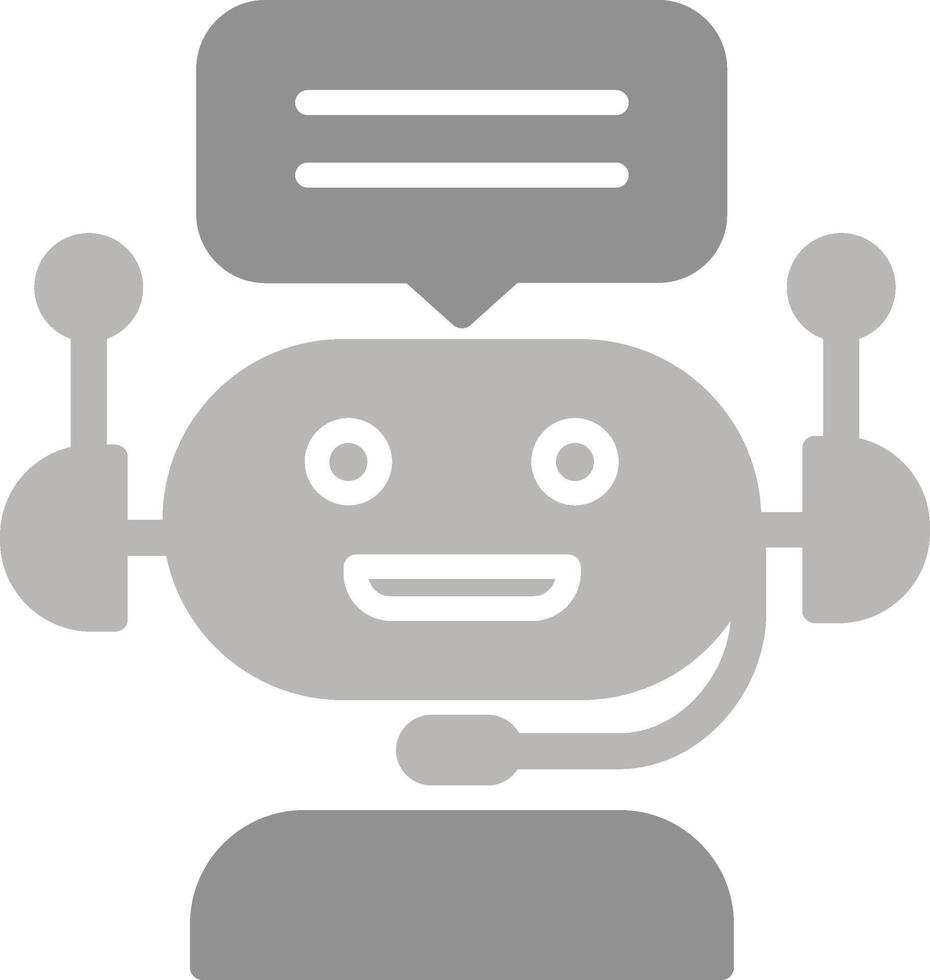 icono de vector de bot de chat