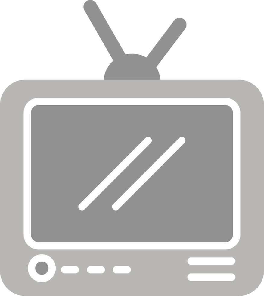 icono de vector de transmisión de televisión