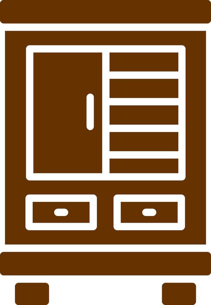 Shelves Cabinet Vector Icon