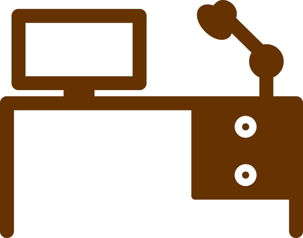 Study Desk I Vector Icon