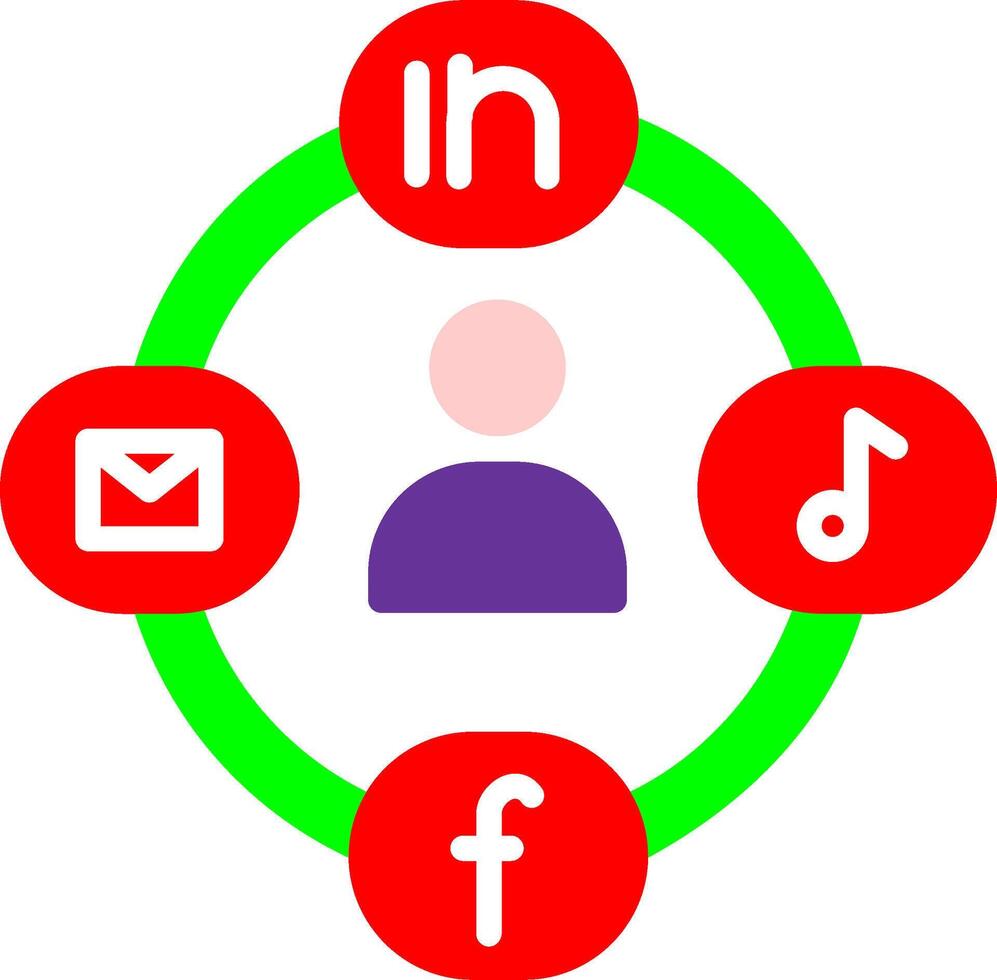 Social Circle Vector Icon