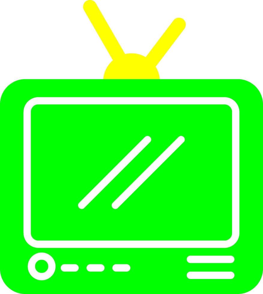 icono de vector de transmisión de televisión