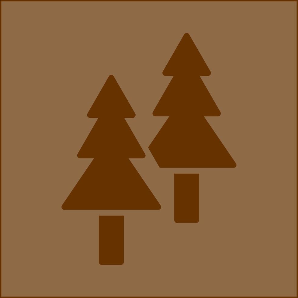 icono de vector de árbol de pino