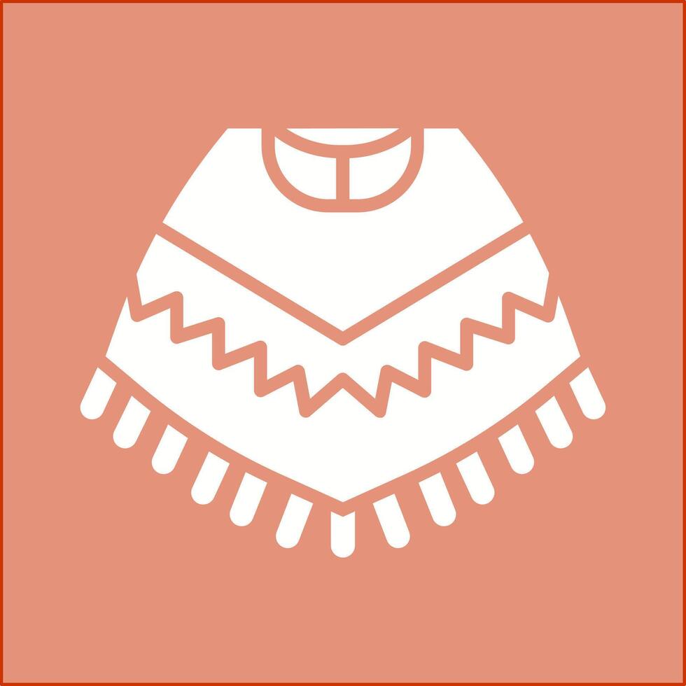 poncho vector icono