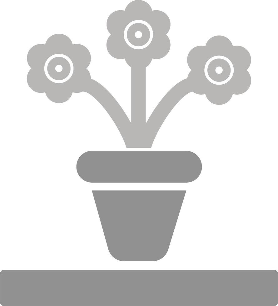 Flower Pot Vector Icon