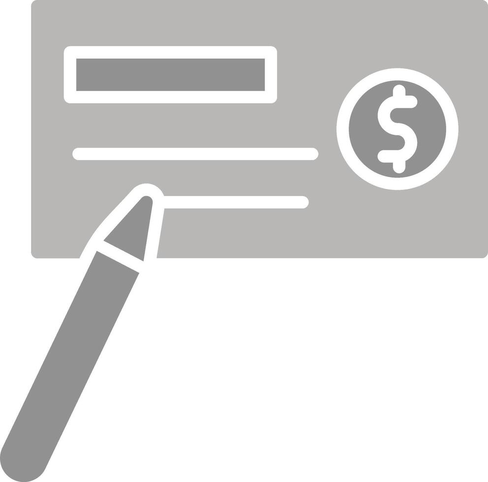 Write Cheque Vector Icon