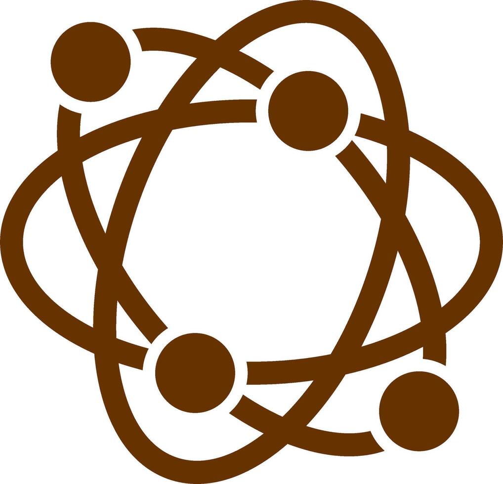 Atomic Structure Vector Icon
