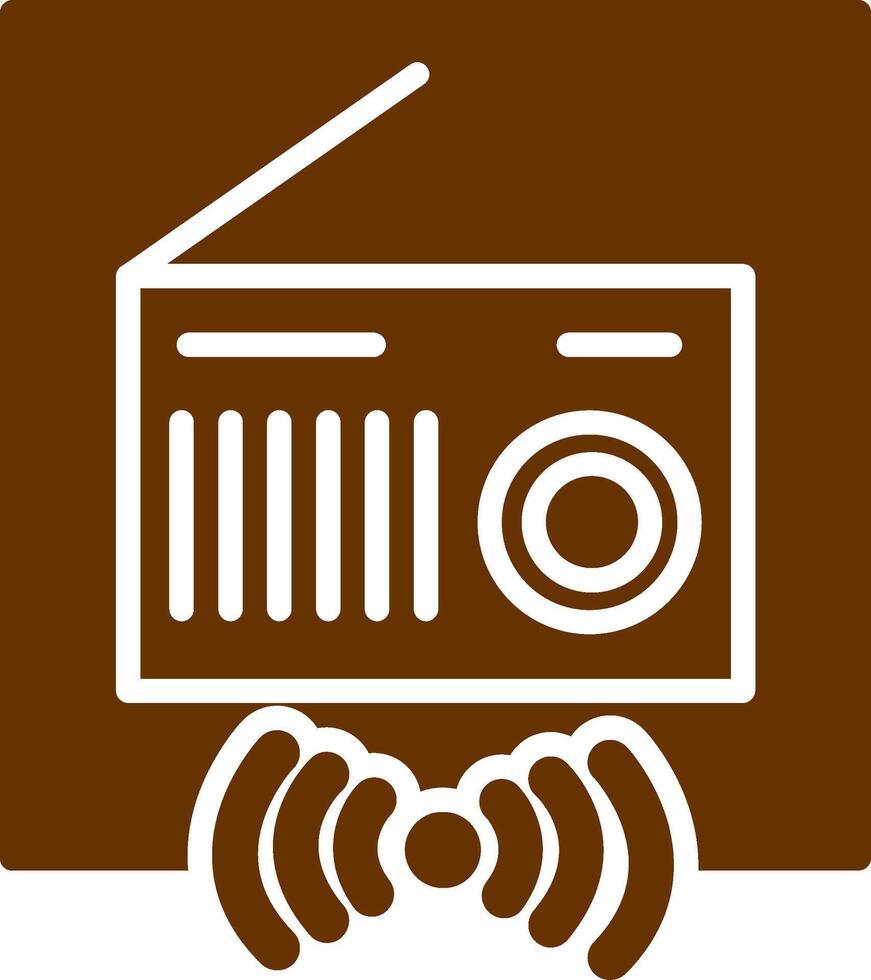 icono de vector de radio