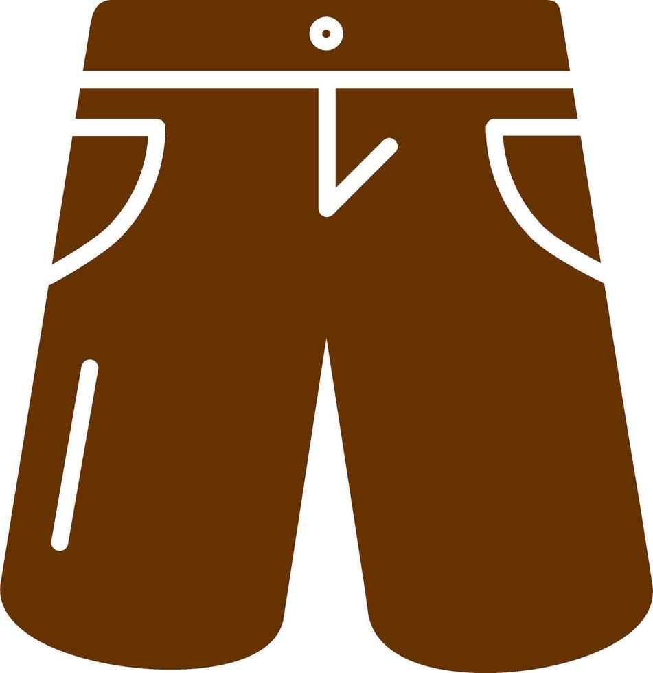 icono de vector de pantalones cortos