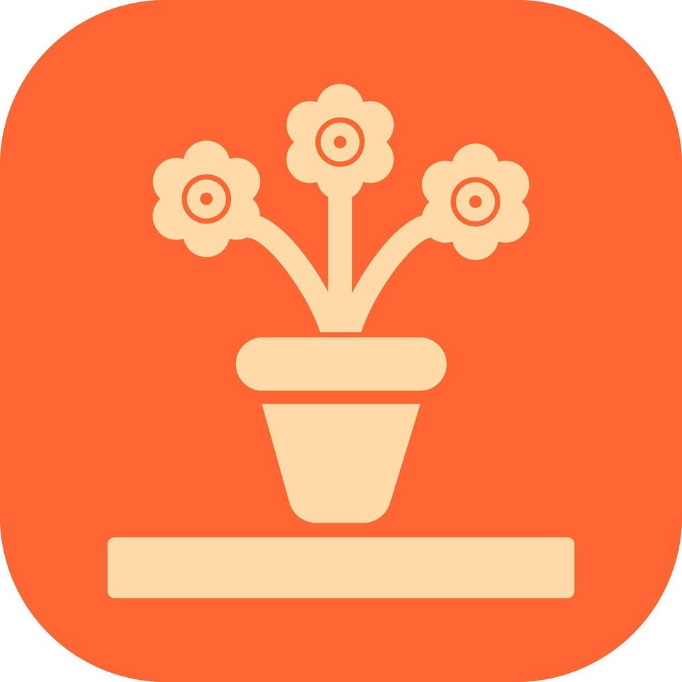 Flower Pot Vector Icon