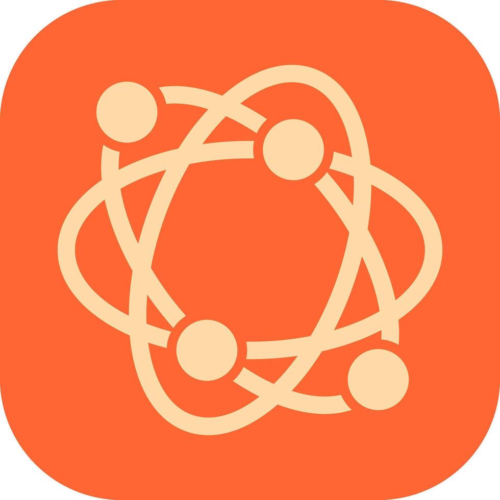 Atomic Structure Vector Icon