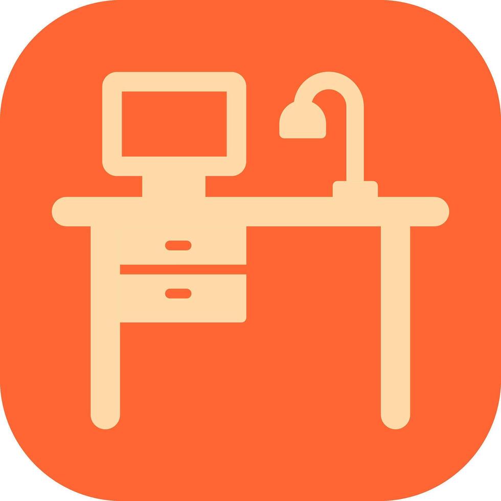 Working Desk Vector Icon