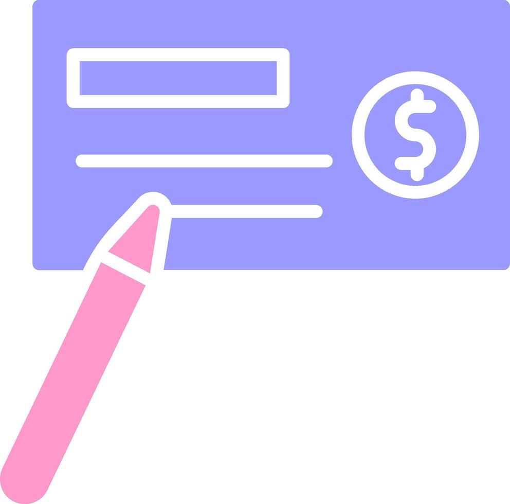 Write Cheque Vector Icon