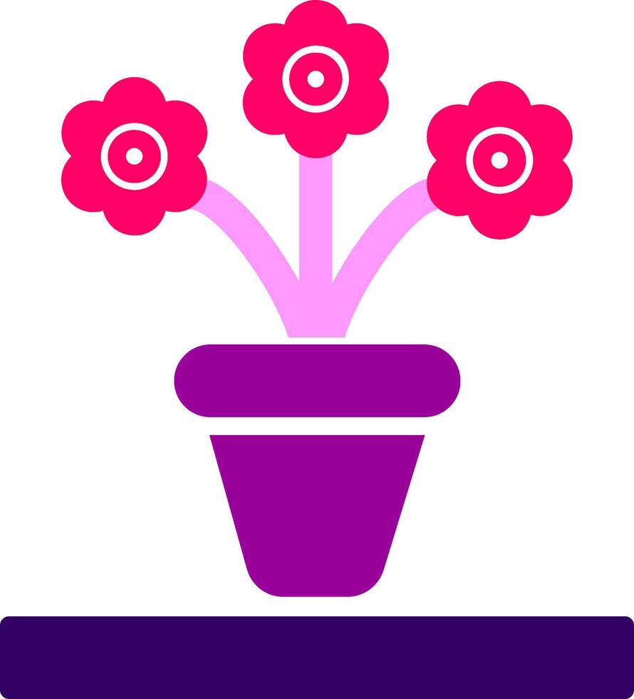 Flower Pot Vector Icon