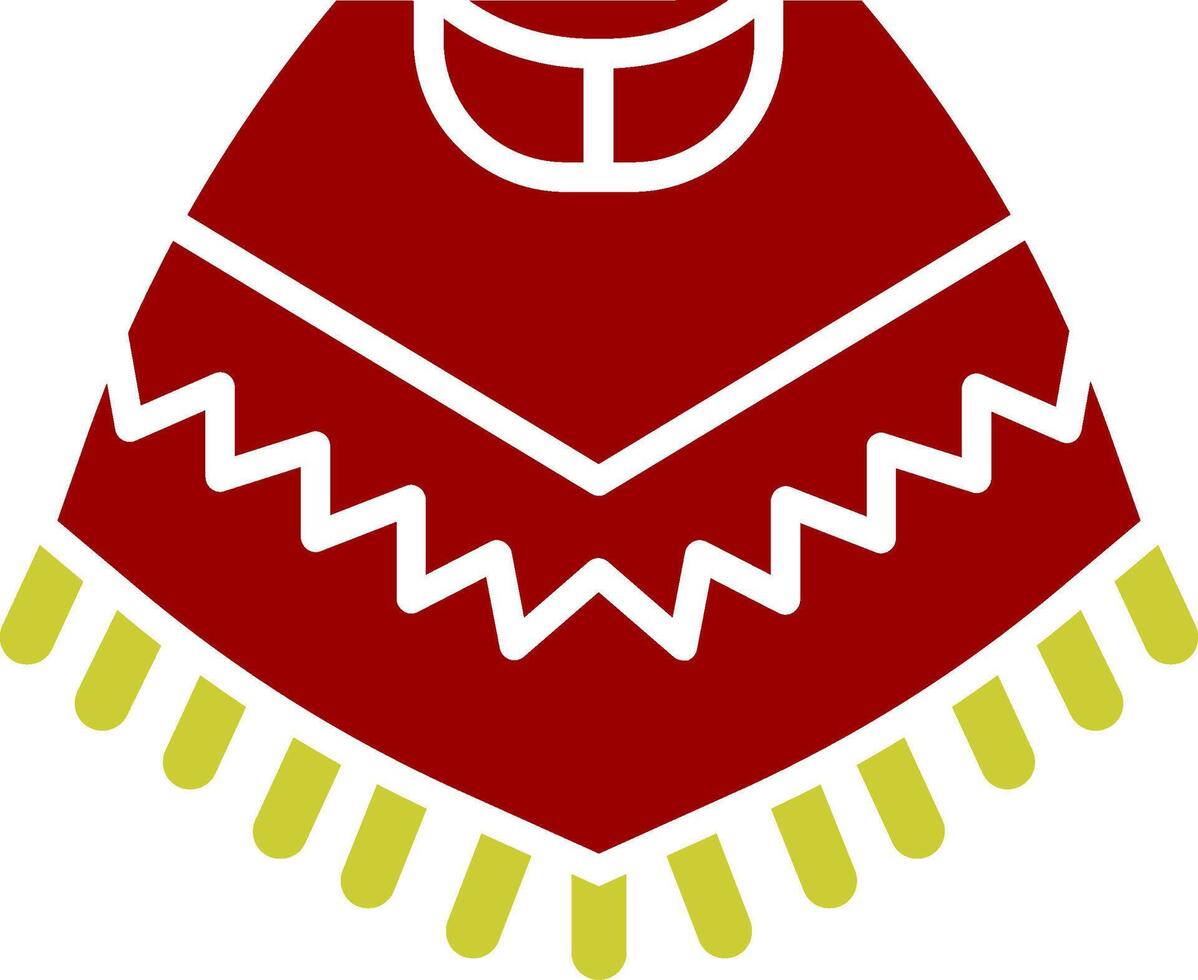 poncho vector icono